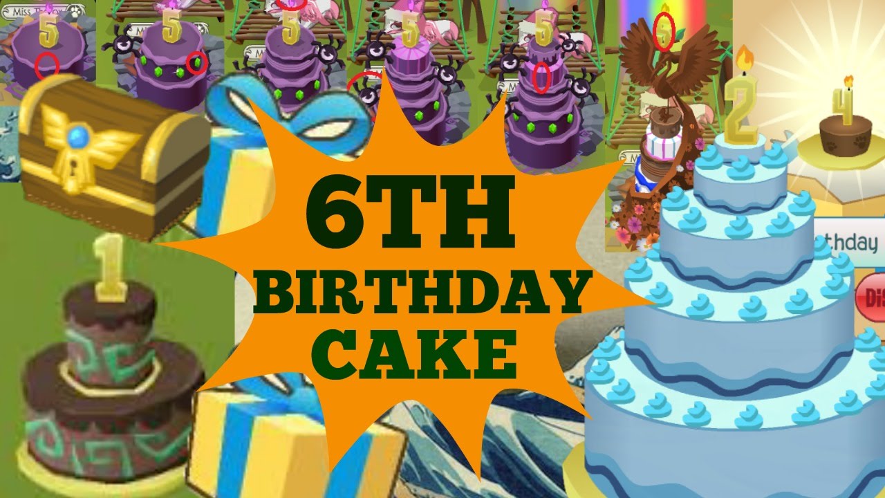 Animal Jam 6th Birthday Cake
